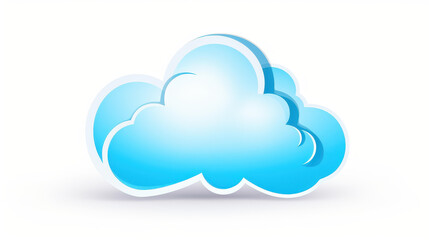 Minimalistic speech bubble icon on white background, perfect for communication concepts.