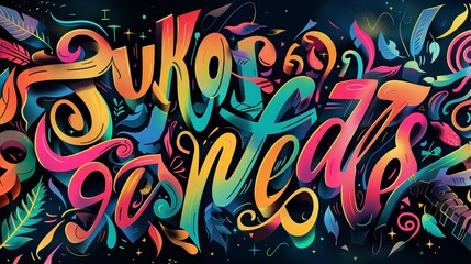 Obraz premium Lettering in contemporary design boosts aesthetic appeal and effectively conveys brand identity and message.