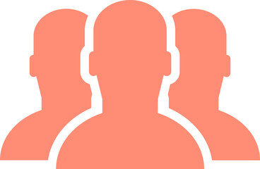 Group or team icon in orange color.