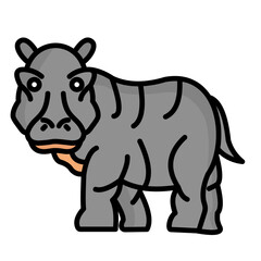 Hippopotamus Icon