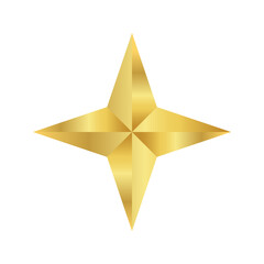 Obraz premium star gold, star golden icon, star sign