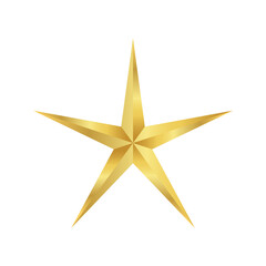 Obraz premium star gold, star golden icon, star sign