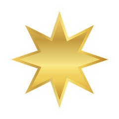 Obraz premium star gold, star golden icon, star sign