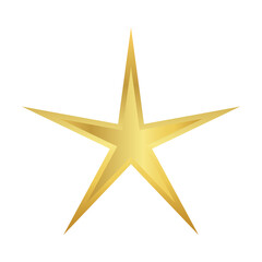 Obraz premium star gold, star golden icon, star sign
