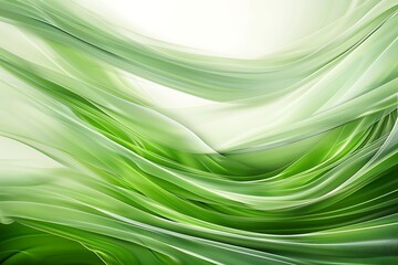 Abstract green background with soft lines background.