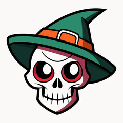 skull vector illustration, halloween skull house isolated on white, skull and crossbones, skull vector art