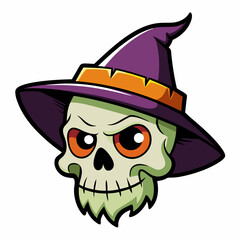 skull vector illustration, halloween skull house isolated on white, skull and crossbones, skull vector art