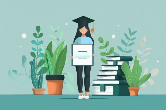 A person receiving a certificate for completing a workshop.