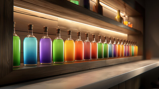 Explore a wide selection of premium spirits and liquor at our bar.