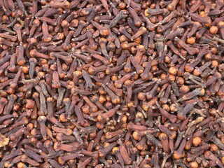 The texture of dried cloves