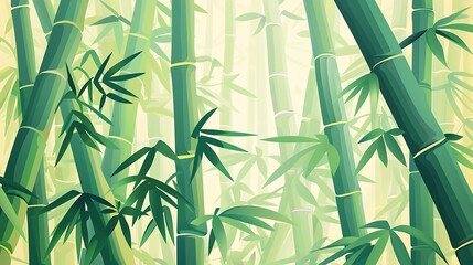 Bamboo Forest Illustration