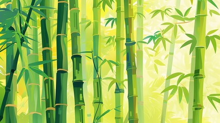 Bamboo Forest Illustration