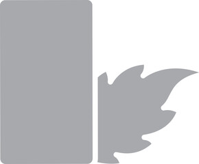 Mint chingum icon in flat style.