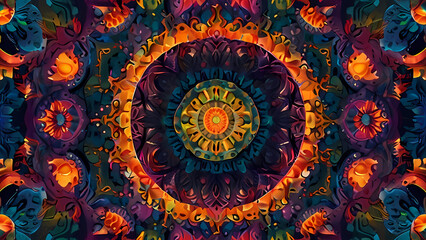 psychedelic abstract background that combines elements of cosmic imagery, such as stars and galaxies, with vibrant, pulsating colors and intricate, dreamlike designs