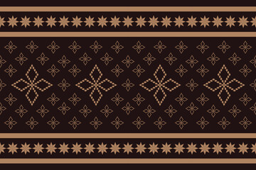 Geometric Pattern Traditional Tribal Style, Pixel Embroidery, Geometric Pattern. Beautiful Background Pattern,Fabric Pattern For Clothes ,Dress, Carpet, Curtain, Sarong, Sari, Scarves, Batik.