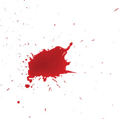 A vector of blood splatter or splash or drip or spray for Halloween, crime, murder, and horror motive.