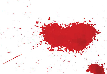A vector of blood splatter or splash or drip or spray for Halloween, crime, murder, and horror motive.