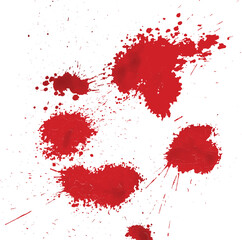 A vector of blood splatter or splash or drip or spray for Halloween, crime, murder, and horror motive.