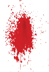 A vector of blood splatter or splash or drip or spray for Halloween, crime, murder, and horror motive.