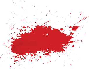 A vector of blood splatter or splash or drip or spray for Halloween, crime, murder, and horror motive.