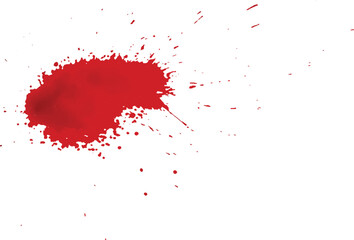 A vector of blood splatter or splash or drip or spray for Halloween, crime, murder, and horror motive.