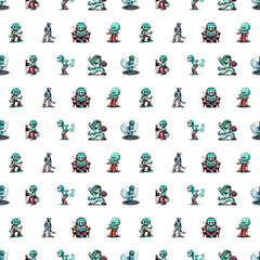 cartoon Monkey tile background