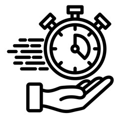 Obraz premium Lead Time Icon