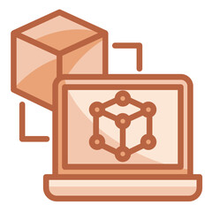 Digital Twin Icon
