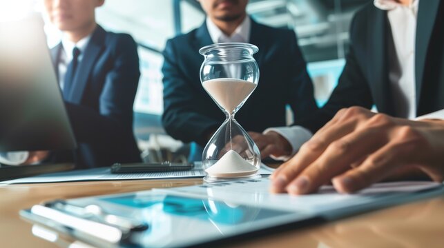 Diverse team collaborating on project management and time optimization, showcasing effective teamwork and productivity strategies.