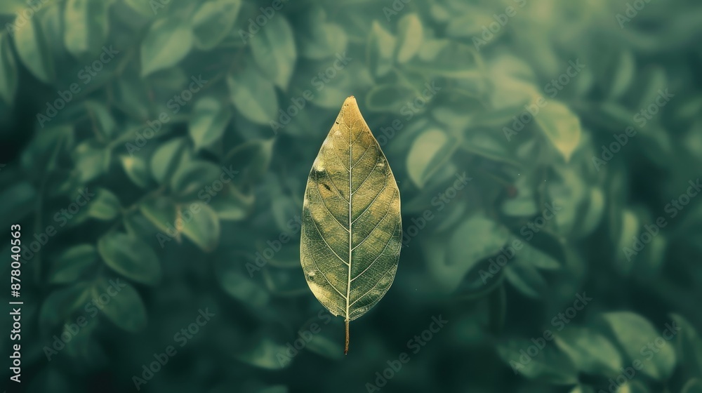 Wall mural part i leaf component in card format