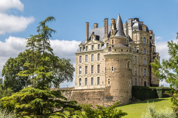 the castle of Brissac, in Anjou