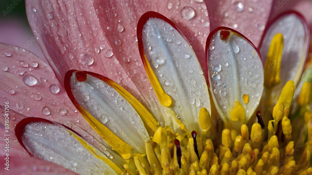 Canvas Prints macro shot of a flower, ai generated