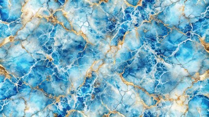 Intricate abstract design featuring blue marble-inspired texture with crackle and relief effects, perfect for textiles and fabric design applications.
