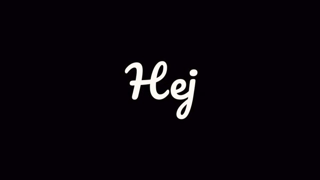 Hello word in multiple languages animation