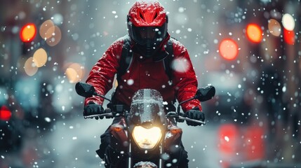 Winter Courier: Delivery Service in Snowy Conditions with Realistic High Detail