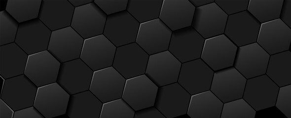 hexagon pattern. Seamless background. Abstract honeycomb background in gray colors. vector