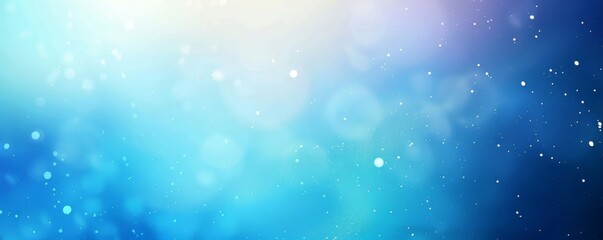 Dreamy Winter Wonderland Background with Snowflakes and Soft Bokeh Lights