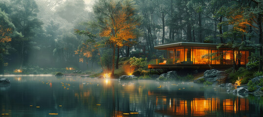 Home Vector Illustration Showing Simple House Design