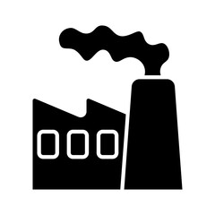 Obraz premium Factory emission line icon. Industrial plant, chimney, smoke, pollution, manufacturing, production, environmental impact, greenhouse gases, air quality, industry, carbon footprint, environmental