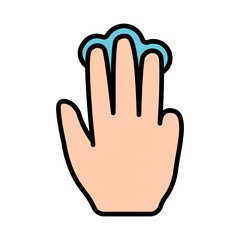 Touch pad icon. Index finger, doubleclick, decrease, increase, turn, rotation, approximation, press, Scrolling, click, arrow, sensor, turn. Zoom in, move, response time, x2