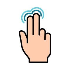 Touch pad icon. Index finger, doubleclick, decrease, increase, turn, rotation, approximation, press, Scrolling, click, arrow, sensor, turn. Zoom in, move, response time, x2