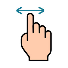 Touch pad icon. Index finger, doubleclick, decrease, increase, turn, rotation, approximation, press, Scrolling, click, arrow, sensor, turn. Zoom in, move, response time, x2