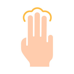 Touch pad icon. Index finger, doubleclick, decrease, increase, turn, rotation, approximation, press, Scrolling, click, arrow, sensor, turn. Zoom in, move, response time, x2
