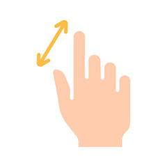 Touch pad icon. Index finger, doubleclick, decrease, increase, turn, rotation, approximation, press, Scrolling, click, arrow, sensor, turn. Zoom in, move, response time, x2