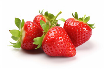 Strawberry fruit isolated on white background