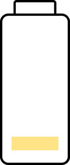 Low Battery Icon in Flat Style.