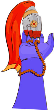 Lord Shiva and His Wife Parvati Hands Element.