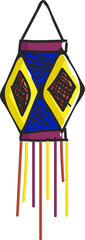 Colorful Lantern (Kandil) Hang Element.