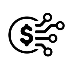 E-money ( electronic money, digital payment ) vector icon illustration