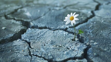 Daisy Resilience in Urban Desolation
